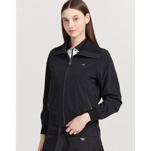 닥스 골프 여성 25FW PREMIUM 블랙 BACK 쉐도우 로고 봄버형 점퍼 DNJU5C656BK