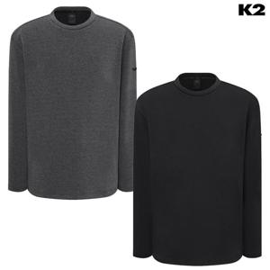 K2 KMU25265 남성용 긴팔티셔츠 시그니처 가을 라운드 - KMU25265-GS