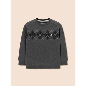 [25FW 10%][빈폴키즈] 아가일 그래픽 스웨트 셔츠 - 애쉬 (BI5941U024)