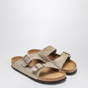 BIRKENSTOCK Taupe suede Arizona slide 951303SUEXIBIRKE-TA