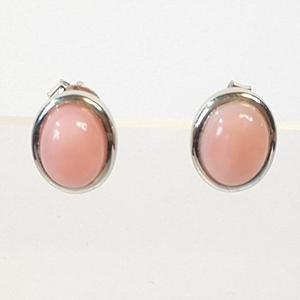 [블루케이] 하이퀄 핑크오팔 원석타원귀걸이240409-17