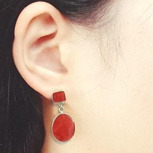 [블루케이] 실버925 목산호 원석귀걸이240315-02작품