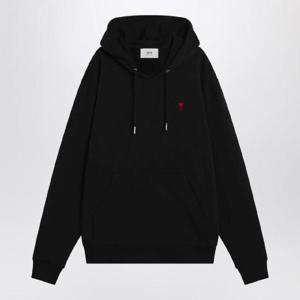 AMI PARIS Black Ami De Coeur hoodie BFUSW235U730XLAMI-001