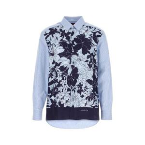 GUCCI Embroidered poplin and satin shirt 824032Z7AQZ 4061