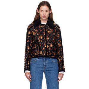 25 FW 버버리 여성 블랙 플로리스톤 재킷 252376F063019