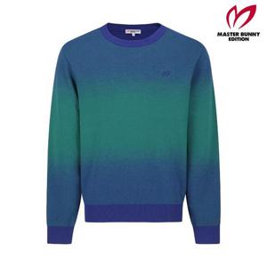 마스터바니  (411D3SR307) 남성 그라데이션 자수 포인트 니트