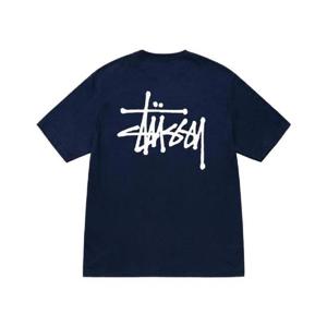 스투시 베이직 스투시 티셔츠 네이비 2023 1904870