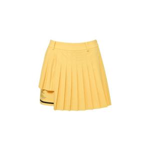 와이드앵글골프반바지 KQJ WWM25Q33Y4 TO 언발 이중 플리츠 큐롯 쇼츠 L (Yellow)