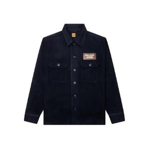 25 FW 휴먼메이드 로고 자수 셔츠 재킷 HM26SH008NVY TP442209733