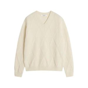 25 FW Maison Kitsune 다이아몬드 패턴 울 스웨터 PM00809KT1169 TP442085524