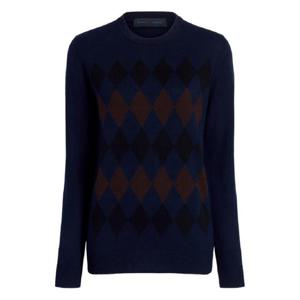 25 FW 프로엔자슐러 다이아몬드 패턴 메리노 울 실크 혼방 스웨터 R2547279KW190 TP442541399