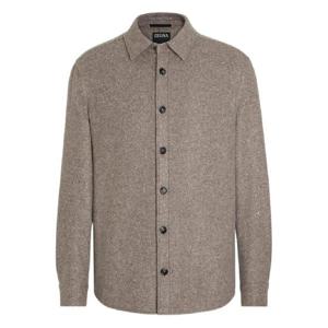25 FW Zegna 캐시미어 실크 셔츠 재킷 UGV10A2SOT48 TP442615523