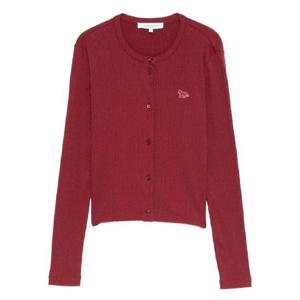 25 FW Maison Kitsune 폭스 자수 골지 가디건 PW00512KJ0134 TP442555352