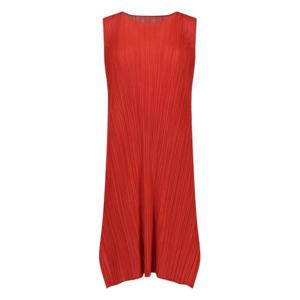 플리츠플리즈 미디 원피스 PP58JH11625 RED