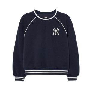 M MLB키즈긴팔티 NQK 7FMTMD434-50NYD 다이아 모노그램 폴리자가드 여아 크롭 맨투맨