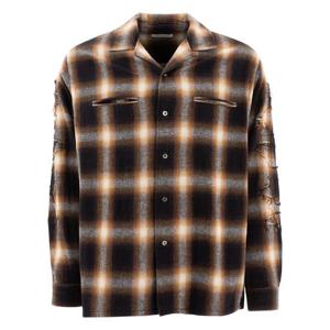 UNDERCOVER UP2D4402BROWN CK Check shirt