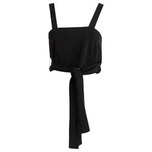 CHLOE 25UHT25125001 Cropped tank top with ribbons