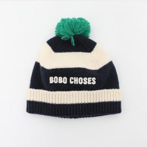 보보쇼즈 25FW 보보 스트라이프 폼폼 여아 비니 B225AI041 401