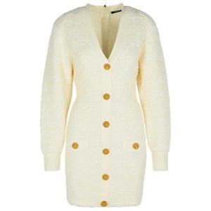 발망 미디 원피스 FF0R8890KJ160KA WHITE