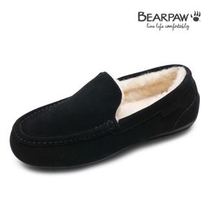 [베어파우(슈즈)]LEVI 남성 양모 모카신 블랙 K2758001PD-M 1CM
