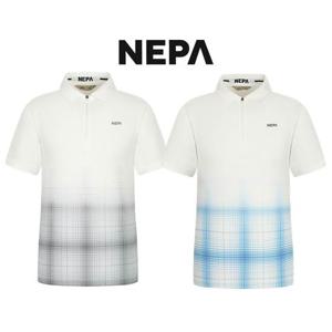 [네파] 7J35209 남성 아이스버그 반팔 집업 폴로 티셔츠