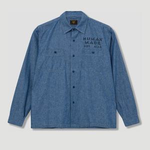 휴먼메이드 밀리터리 샴브레이 셔츠 HM28SH001 Blue
