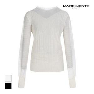 [마레몬떼][마레몬떼] 시스루 주름 니트_M231MKT02P0 (P00349051