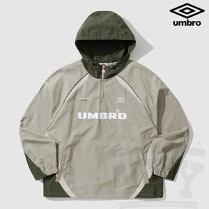 [엄브로] HBL CELEB 후드 웜업 아노락 UP123CWT22 BEI