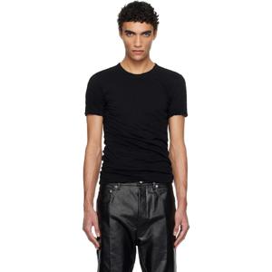 25 FW 릭오웬스 남성 블랙 포터빌 더블 SS 티셔츠 251232M213085