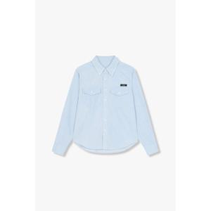 [지컷]투 플랩 포켓 데님 셔츠 7255255101