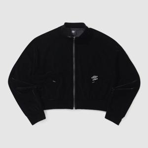 엄브로긴팔티 JQS UP122CFT22-BLK 벨벳 스탠넥 집업 블랙 / BLK