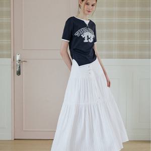[에고이스트][BLUE LABEL] 레이스업 보헤미안 롱 스커트 ER2OSK07