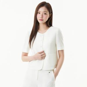 플라스틱아일랜드  (PR2WJ483) 아웃포켓 반팔 자켓