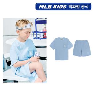 [MLB키즈PG] 스포티브 베이직 우븐 포켓 아동 티셔츠 세트 (7AS1B3153-07SBL)