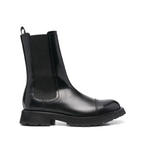25 FW Alexander McQueen 폴리시드 가죽 첼시 부츠 708175WIC62 TP432031801