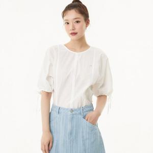 플라스틱아일랜드  (PR2WB510) 벌룬소매 스트링 블라우스