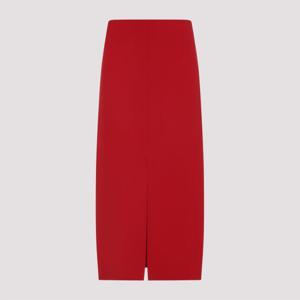 까르벵 미디 스커트 6252K21098 CRIMSON RED
