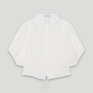 [코데즈컴바인]펀칭 허리끈 블라우스 (CKB-BL004W6)