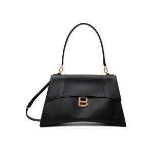 25 FW 발렌시아가 여성 블랙 미디엄 아워글래스 핸드백 251342F046001