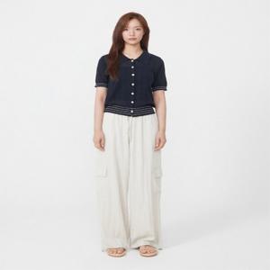 플라스틱아일랜드  (PR2WP631) 카고 밴딩 팬츠