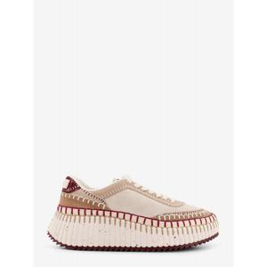 [CHLOE] 라프리마 여성 스니커즈 Nama 로우탑 스웨이드 위드 레더 인서트 CHC24A00RMS 95U 베이지 Purple 1 /12
