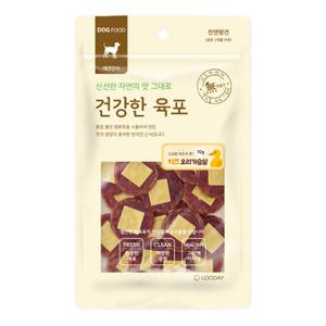 건강한육포 치즈 오리가슴살 강아지간식 70g