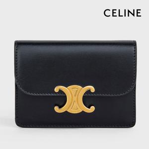[블랑앤꼴레뜨] 셀린느 트리오페 샤이니 카프스킨 카드지갑 (CELINE AS보증)