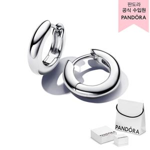 [판도라(주얼리)][백화점 보증서 제공]라운드 후프 이어링_293320C00