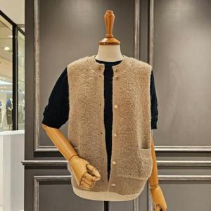 [아니베에프]A49WVT500_라운드 니트 베스트