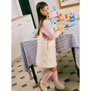 [35%OFF][빈폴키즈]코듀로이 오버롤 원피스 아이보리(BI4X71G020)