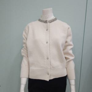[아니베에프]비즈장식 포인트 라운드 가디건 A4BKCD500