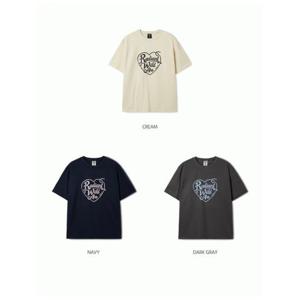 [후아유] 공용 하트 스탬프 반팔티 / Heart Stamp T-shirt WHRPF2405U