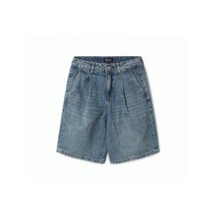 [후아유] 여성용 핀턱 루즈핏 청반바지 / Pin Tuck Denim Loose-fit Shorts(F) WHTJF2534F
