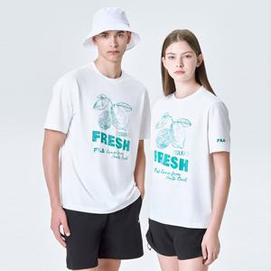 [휠라]경량스트레치 그래픽 반팔티 (FS2RSG2406X_OWH)